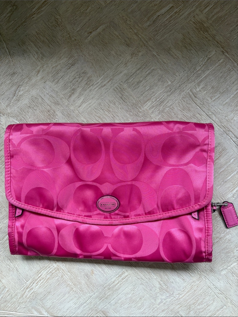 Coach travel and toiletry bag